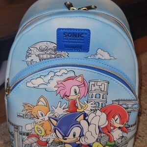 Loungefly Blue Sonic the Hedgehog Backpack